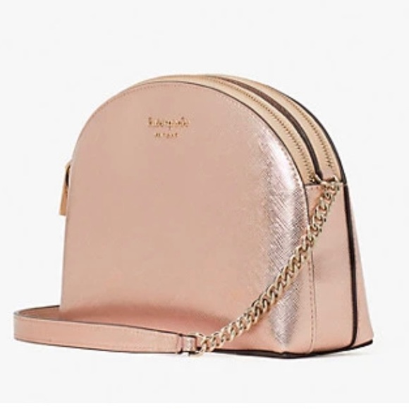 2X “HOST PICK” Kate Spade Metallic Double Zip Crossbody - Picture 3 of 6